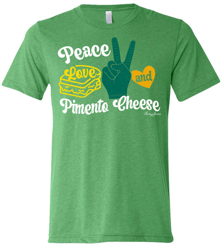 Peace, Love and Pimento Cheese - Golf Themed Shirt